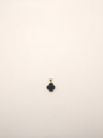 Load image into Gallery viewer, Black 4 Leaf Clover Charm
