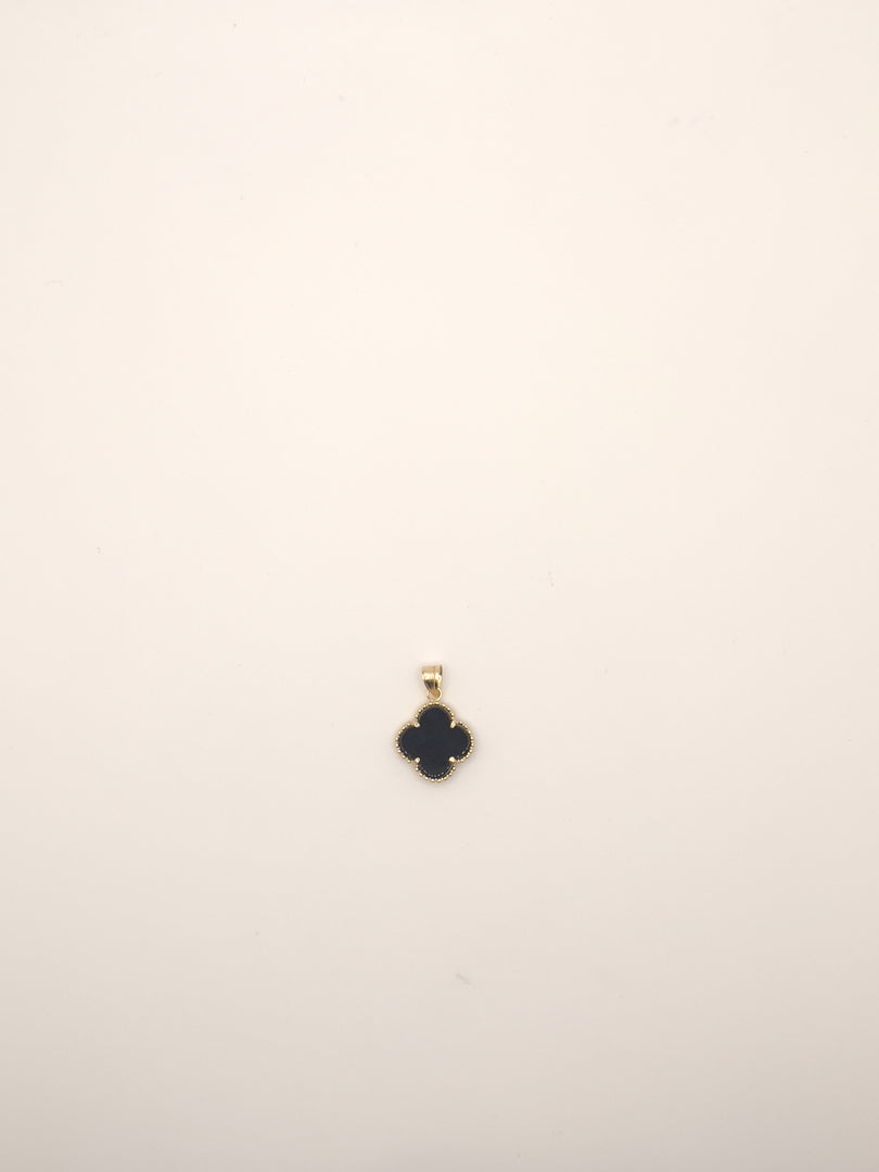 Black 4 Leaf Clover Charm